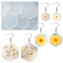 Molde de silicona hexagonal para arito 119*109mm