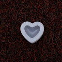 Molde de silicona diseño corazón 40*50mm