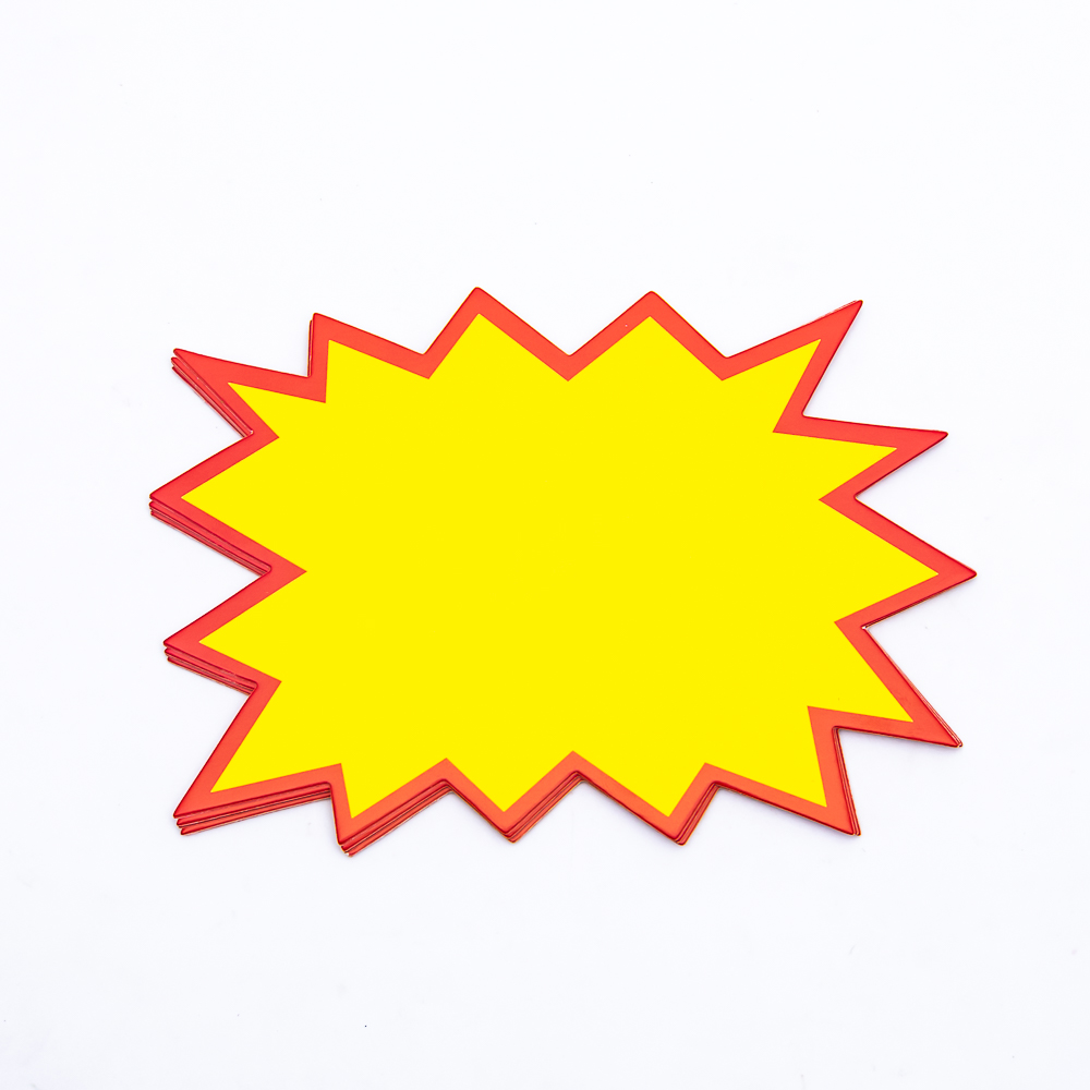 Cartel de oferta 10 piezas 16,5cm