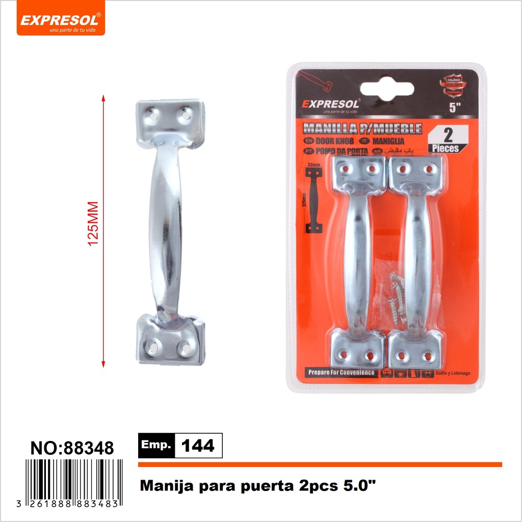Manija para mueble 2 piezas 5.0" EXPRESOL