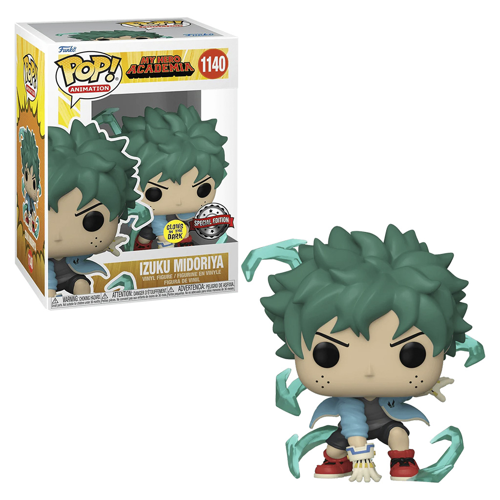 FUNKO POP ANIMATION MY HERO ACADEMIA EXCLUSIVE - IZUKU MIDORIYA DEKU WITH GLOVES (GLOWS IN THE DARK) 1140