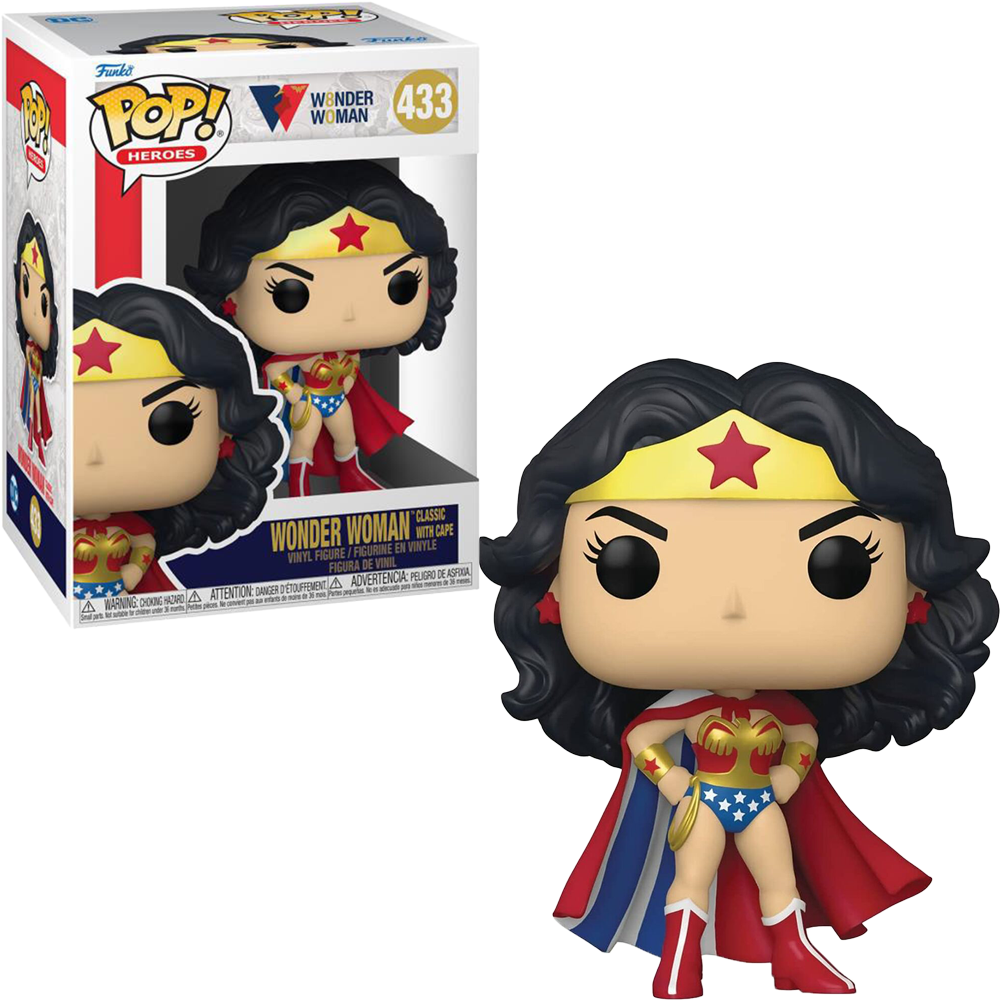 FUNKO POP WONDER WOMAN 80 YEARS - WONDER WOMAN (CLASSIC WITH CAPE) 433