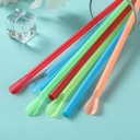 Pajita con cucharita 20cm 100 Uds.