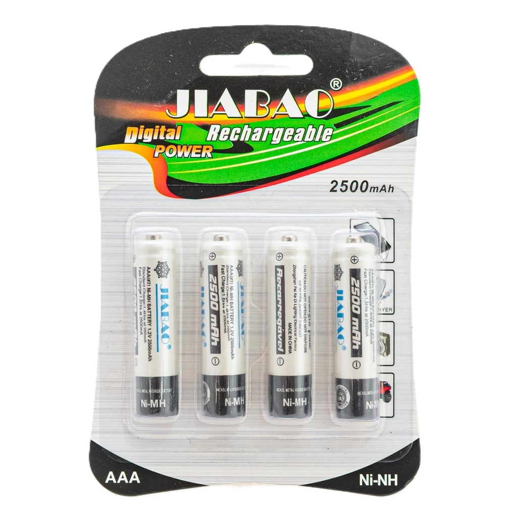 Pila recargable 3A 2500 mah.