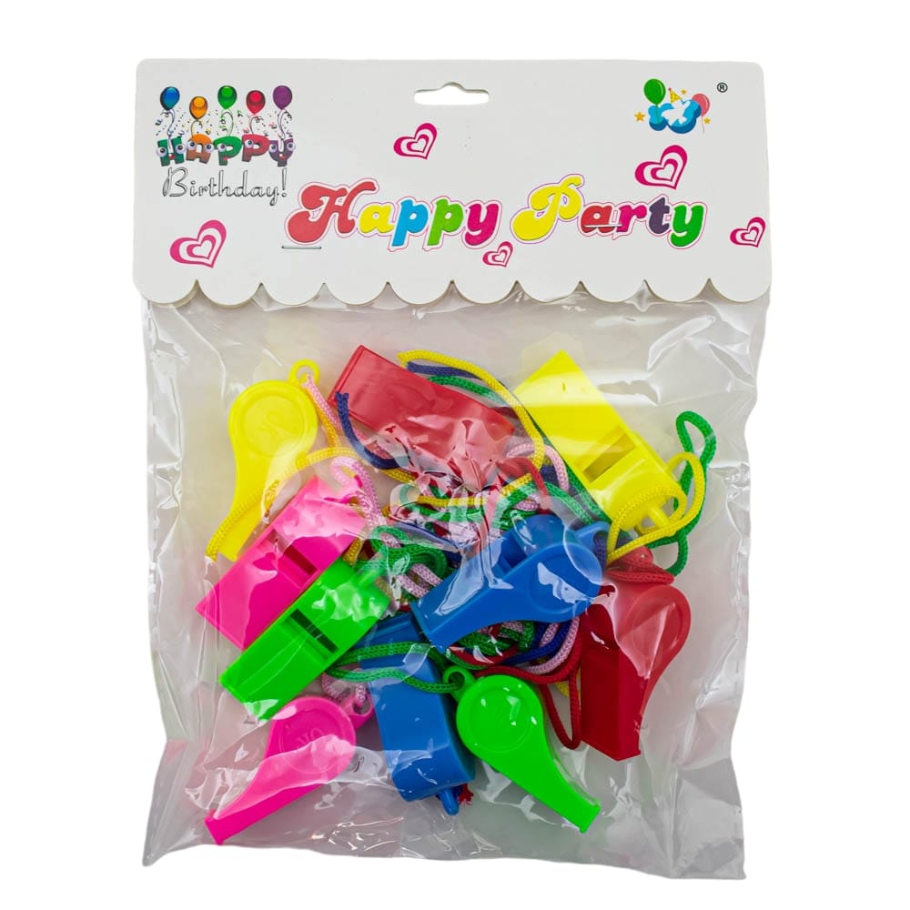 Silbato para sorpresita 10 piezas