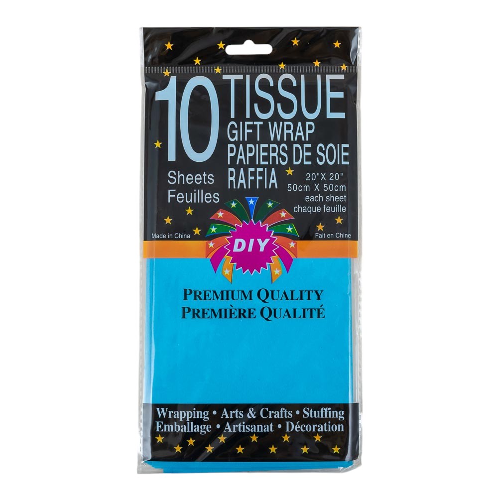 Papel de seda liso 10pc 50cmx50cm