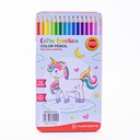 Lapiz de color caja de metal 12pc P-2112