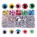 Set de ojitos 1500pc (4/5/6/8/8/15mm)