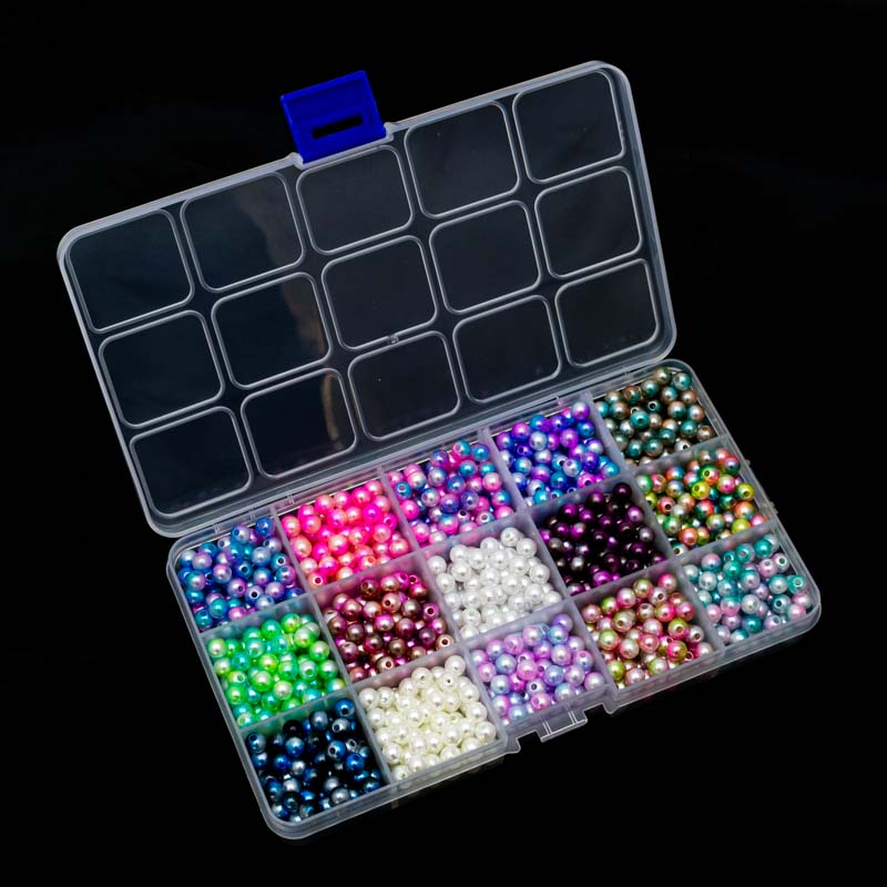 Set de cuenta perla 6mm 15 divisiones