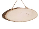 Placa decorativa de madera ovalado 41cm