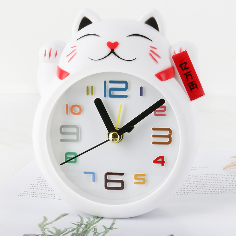 Reloj despertador forma de gato