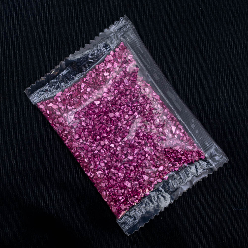 Piedra creativo 1-2mm 20g fucsia