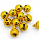 Campana de cobre dorado 14mm 30 piezas