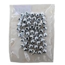 Campana de cobre plata 6mm 50 piezas