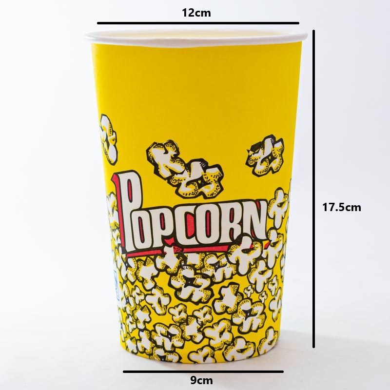 Cubo para pororó de cartón 5 piezas 17.5*12*9cm
