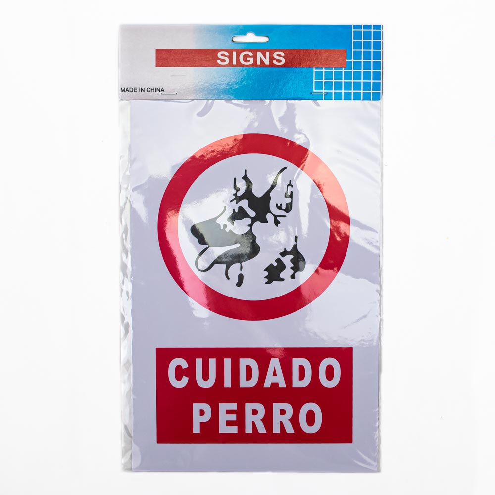 Cartel cuidado perro 20*30cm