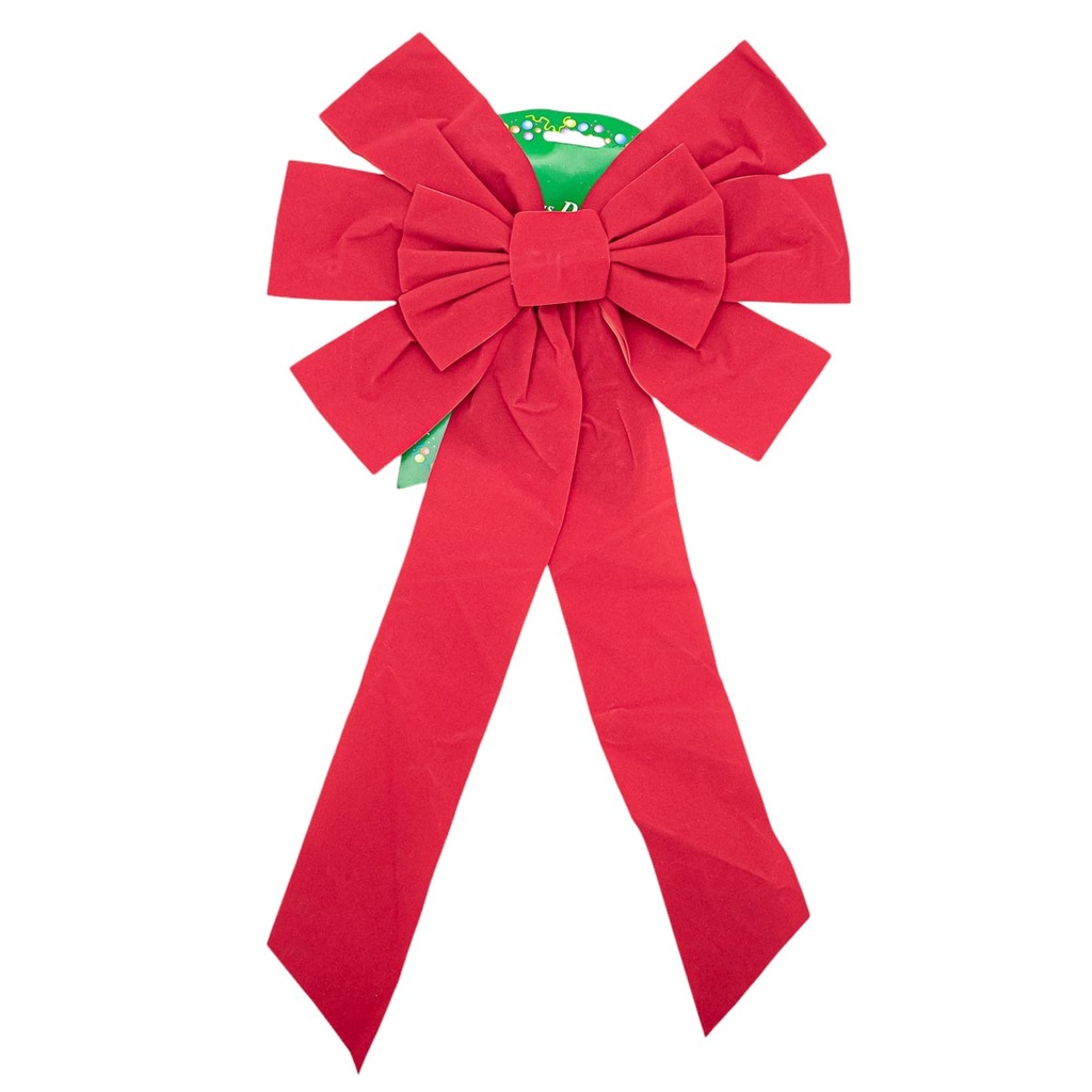 Moño gamuzado navideño 55*30cm