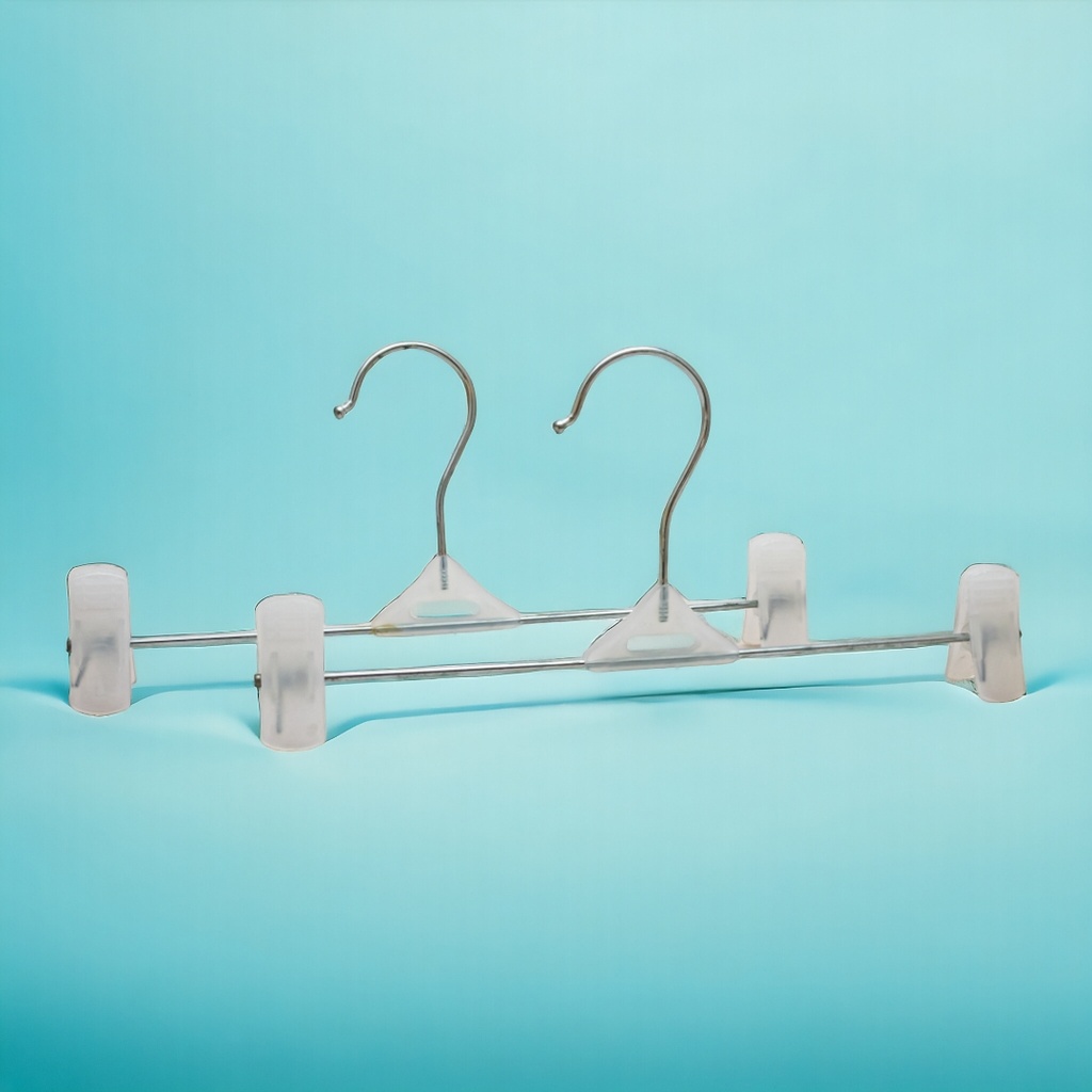 Percha con pinza 27cm 10 piezas