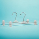 Percha con pinza 27cm 10 piezas