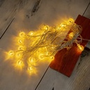 Luz navideño pelotita 28led 5m amarillo