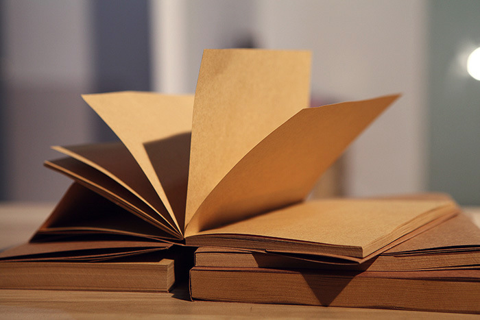 Cuaderno de hojas rusticas 124pag 16k 18*16cm