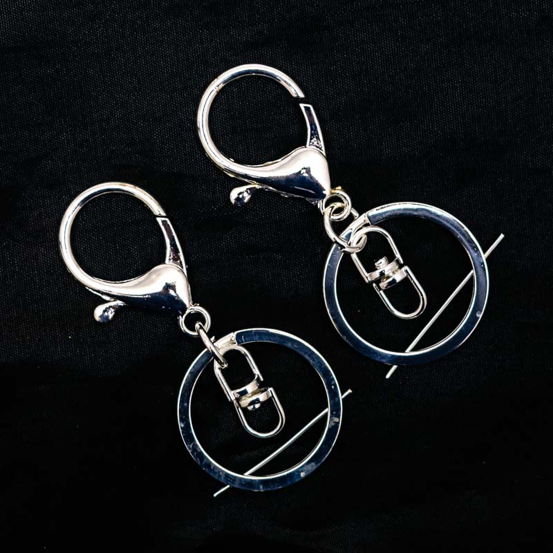 Accesorio para llavero plateado10 piezas