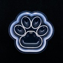 Molde de silicona palma de gato 54*48*29mm