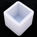 Molde de silicona cubo 105*105mm esquina redondeado