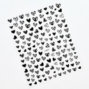 Sticker de corazon negro