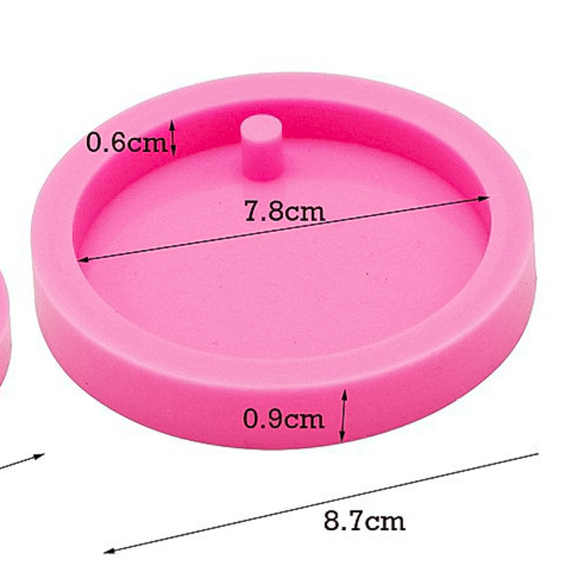 Molde de silicona colgante circular 8.8cm
