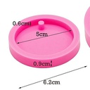 Molde de silicona colgante circular 5.8cm