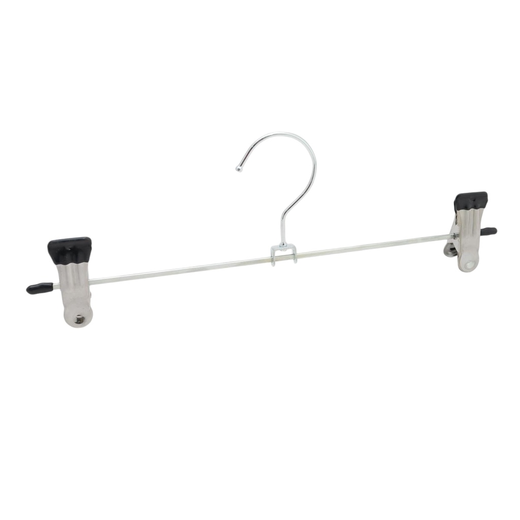 Percha de metal con pinza 10 piezas