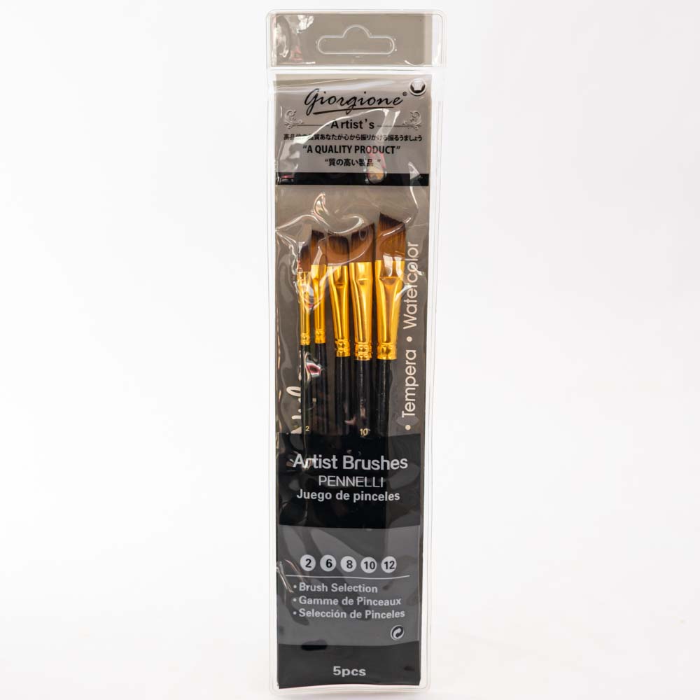 Set de pincel punta angular 5pc GIORGIONE
