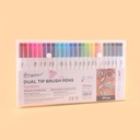Pincel brush doble punta 24pc GIORGIONE