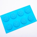 Molde de silicona 8 rosas 29*17cm
