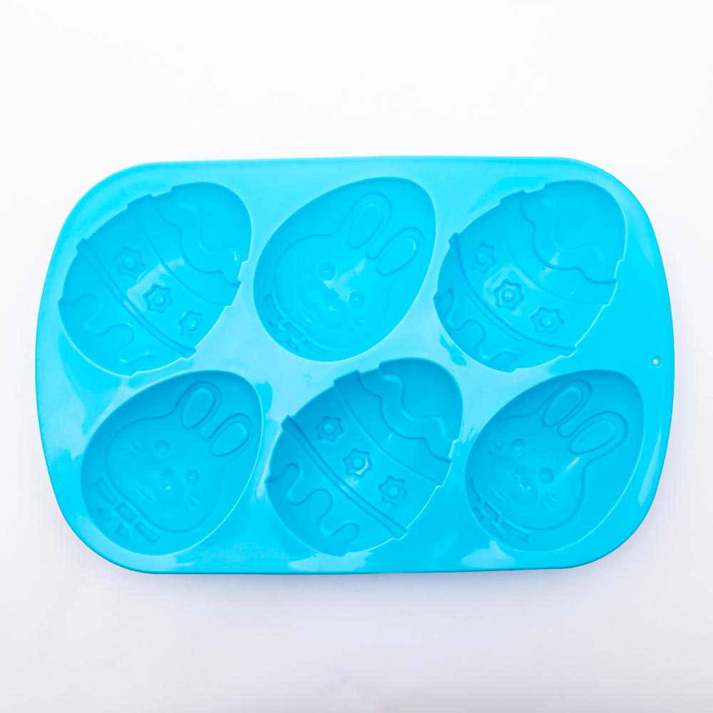 Molde de silicona 6 huevos de pascua 27*17cm