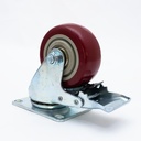 Rueda para mueble 105mm 80kg con freno