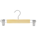Percha de madera con pinza 22cm
