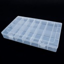 Caja transparente de 28 compartimientos 34*21cm