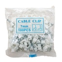 Grapa para cable 7mm 100 piezas