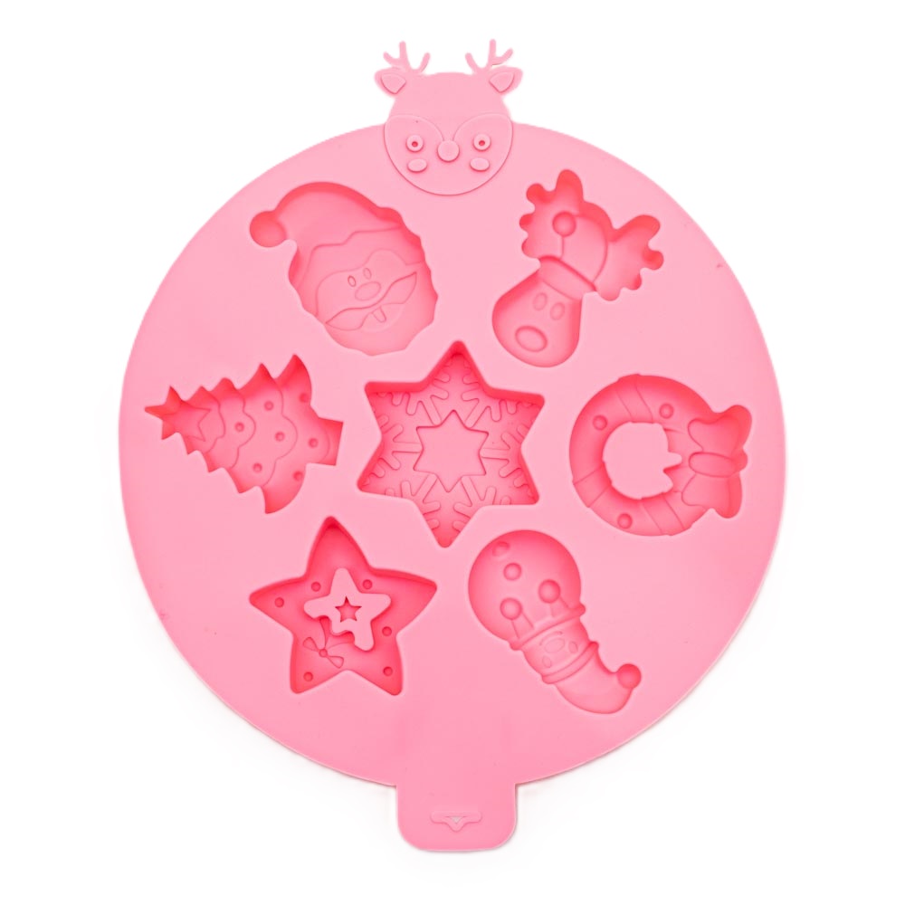 Molde de silicona diseño navideño