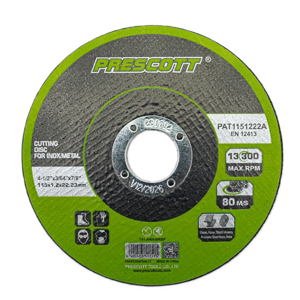 Disco de corte inoxidable 115*1.2*22.2mm PRESCOTT