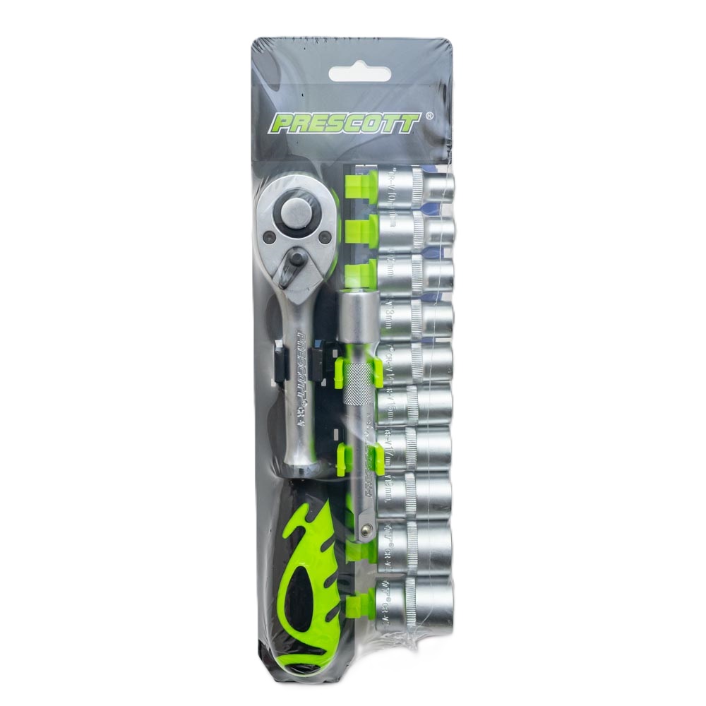 Juego de llave tubo 1/2" 12 piezas PRESCOTT