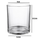 Frasco de vidrio cilindro 9*10.2cm 430ml