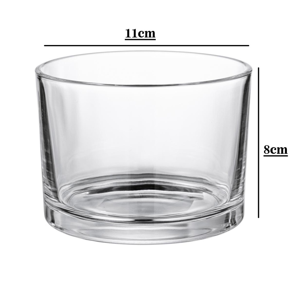 Frasco de vidrio cilíndrico 11*8cm 530ml