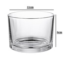 Frasco de vidrio cilíndrico 11*8cm 530ml