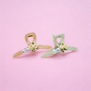 Pinza perla con flor 11cm