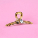Pinza con perla con corazon 11cm