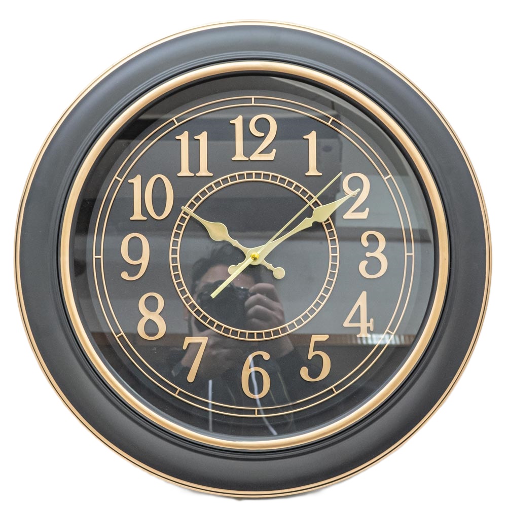 Reloj de pared dorado 45*45*5.2cm