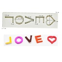 Molde de silicona diseño Love 16*4.7cm